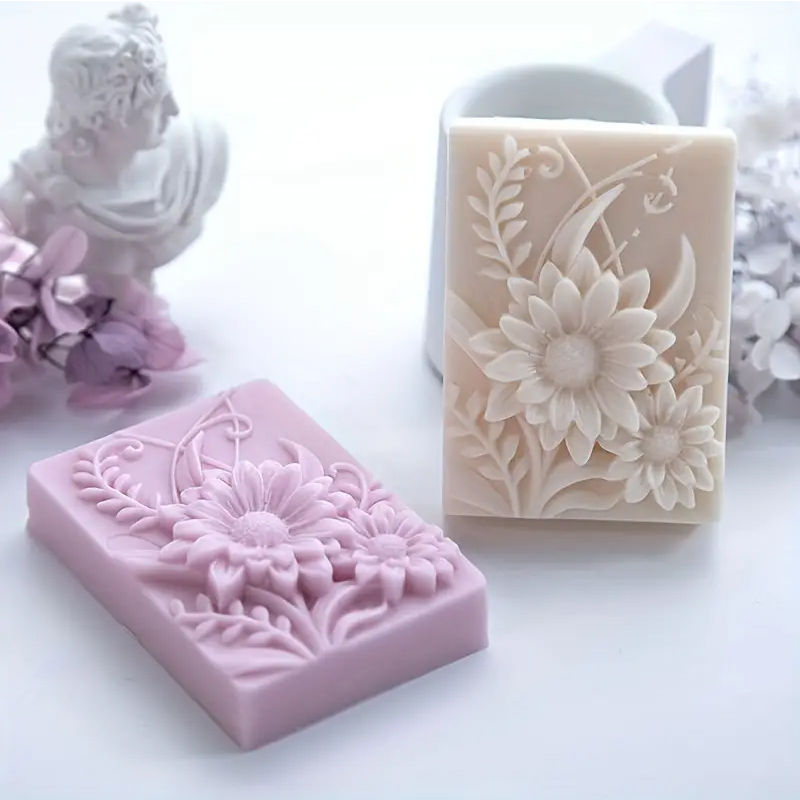 3D Flower Square Soap Silicone – Soap Making Things Bewertung und Preis