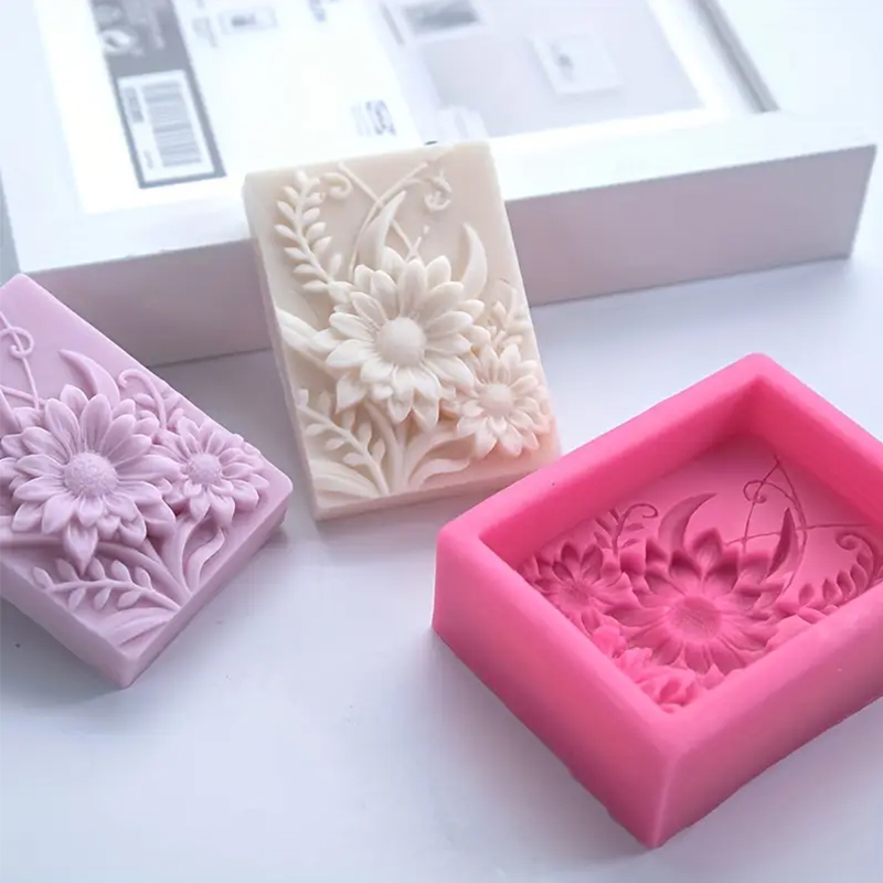 3D Flower Square Soap Silicone – Soap Making Things Bewertung und Preis